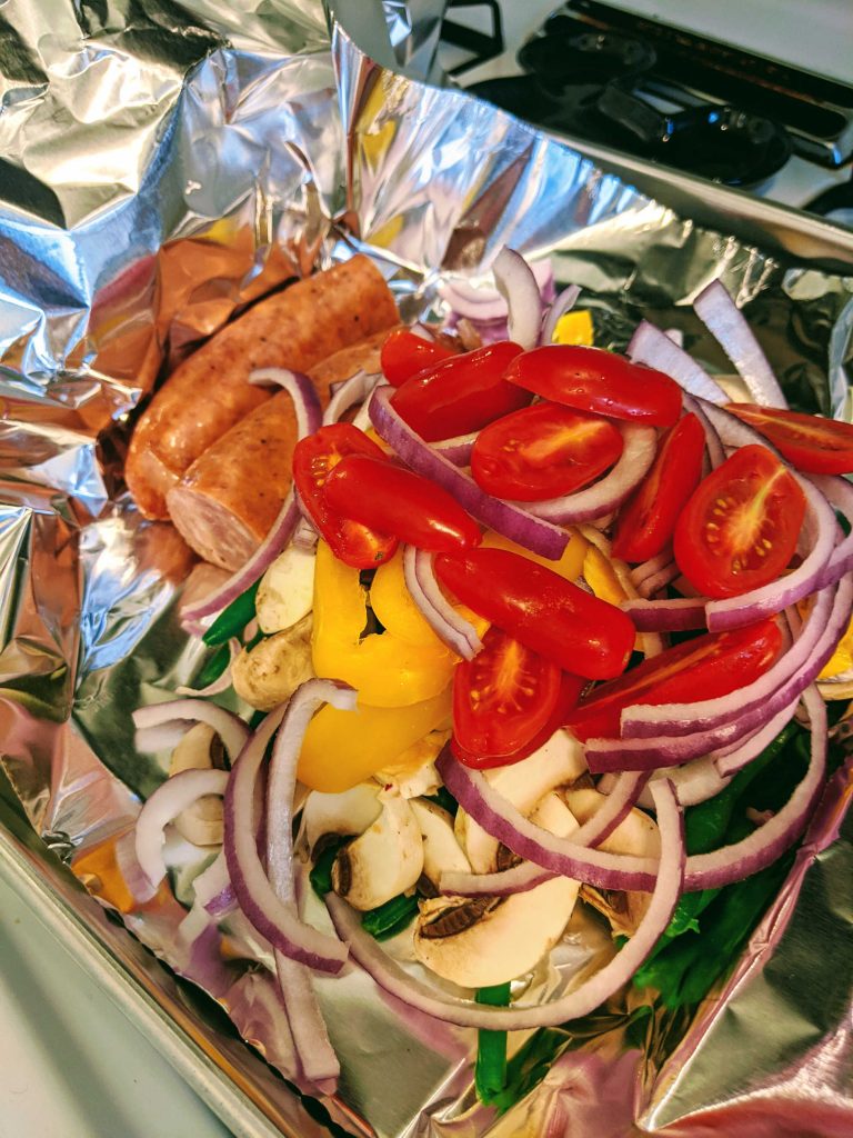 Cooking Keto: Smoked Sausage & Vegetable Packets – suck the heads